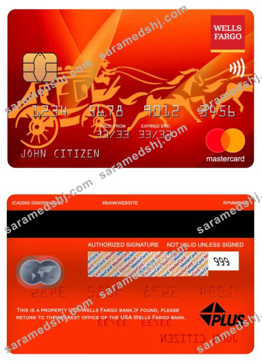 USA Wells Fargo bank mastercard